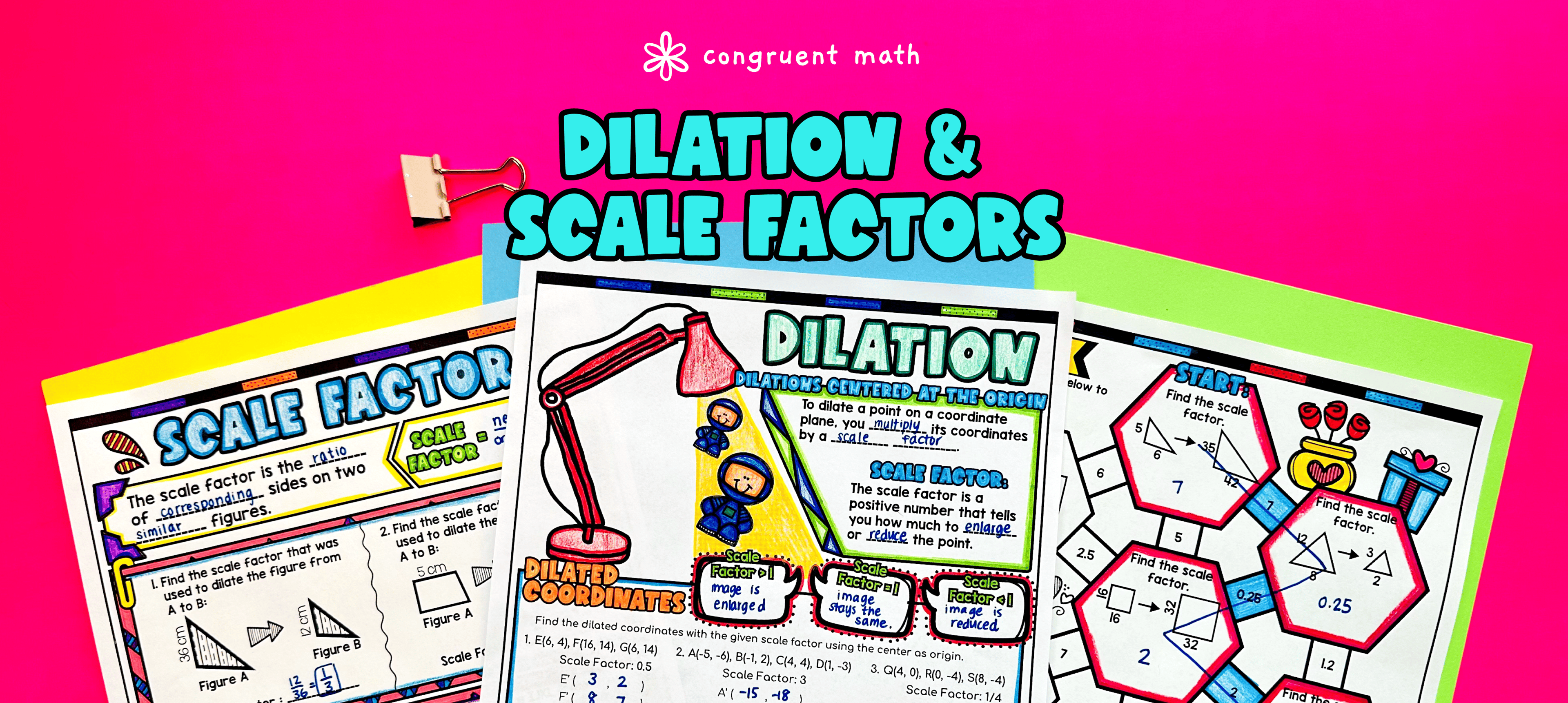 Dilations, Scale Factors, and Scale Drawings