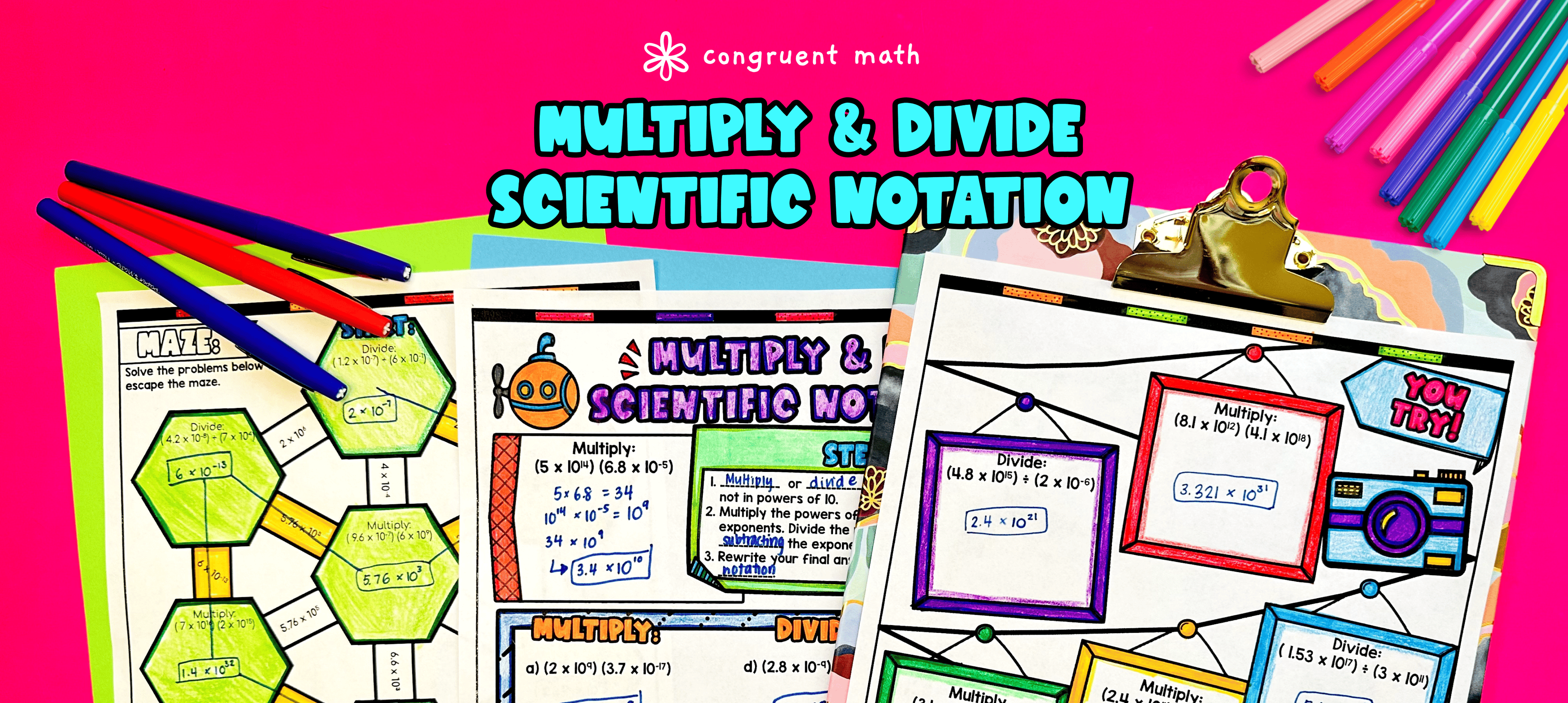 Multiplying and Dividing Scientific Notation
