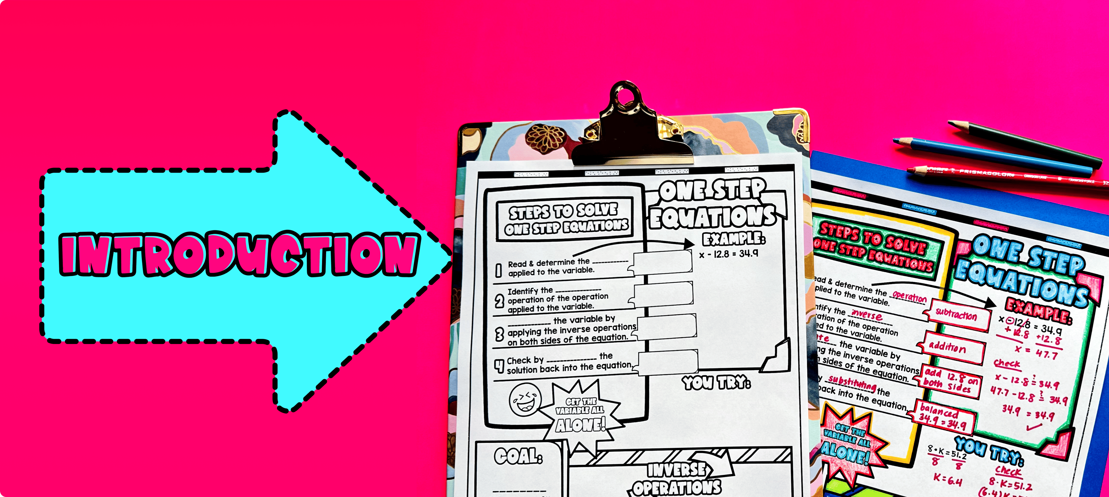 Introduction image one step equations