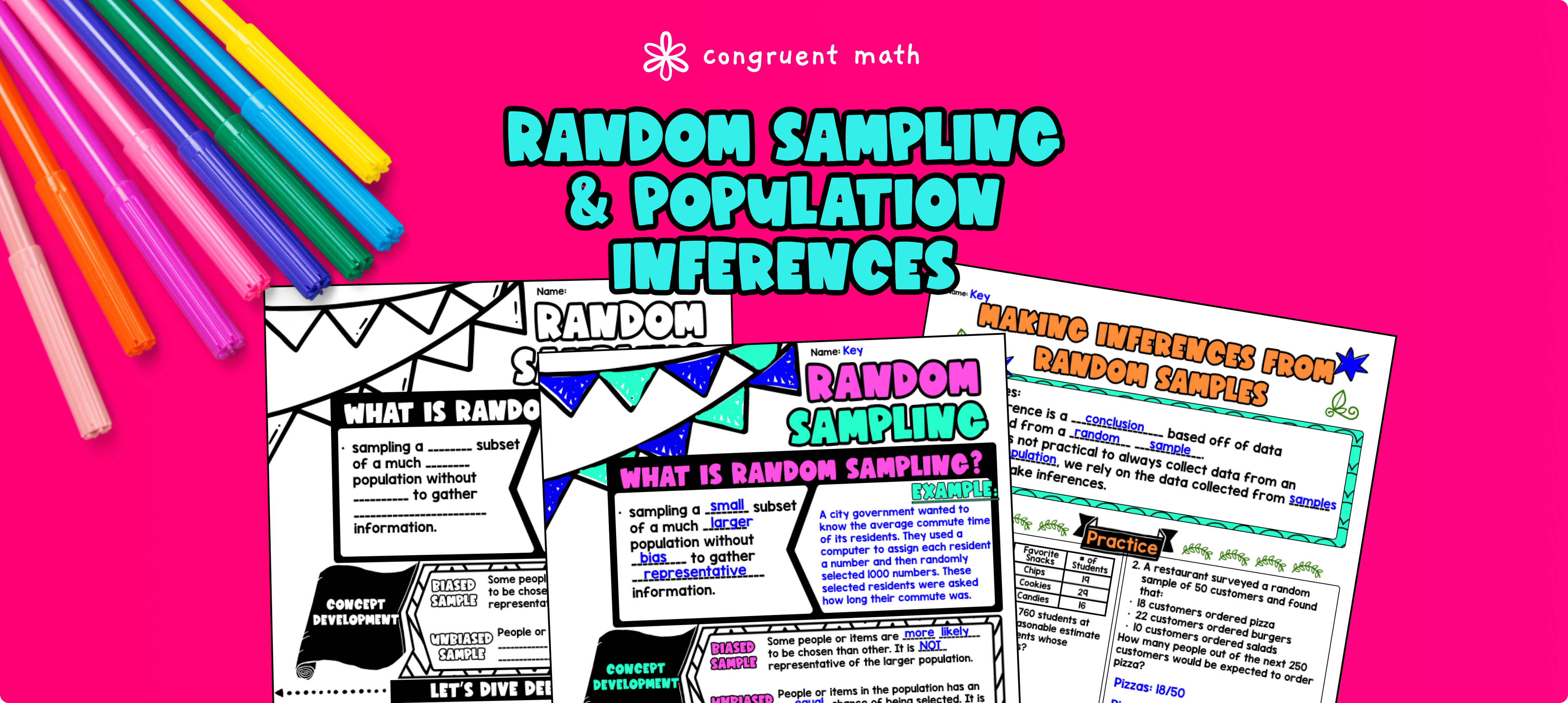 Random Sampling and Population Inferences
